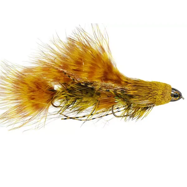 Kellers Dream Catcher Mottled Sculpin - Yellow streamer
