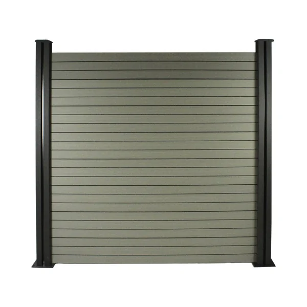 Kit Clôture 1.6 x 1.2m composite - Kit de fixation offert - Gris