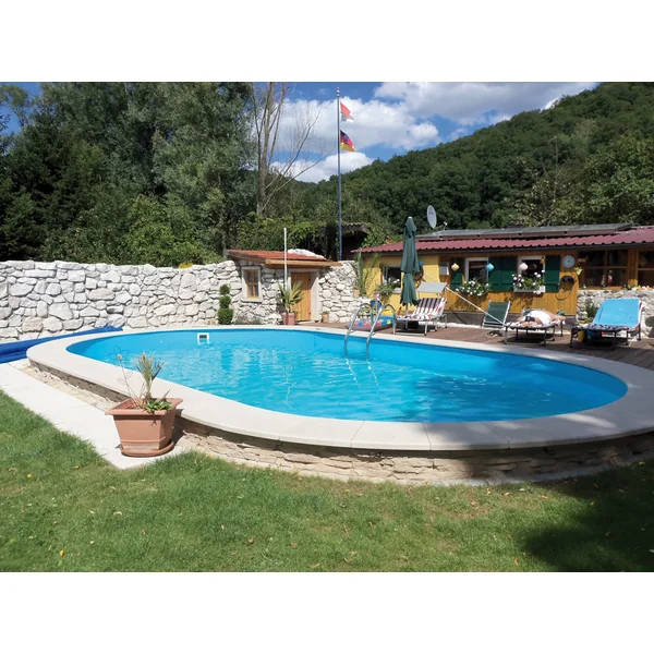 Kit piscina ovale interrata - 7,00 x 3,50 x 1,20 m