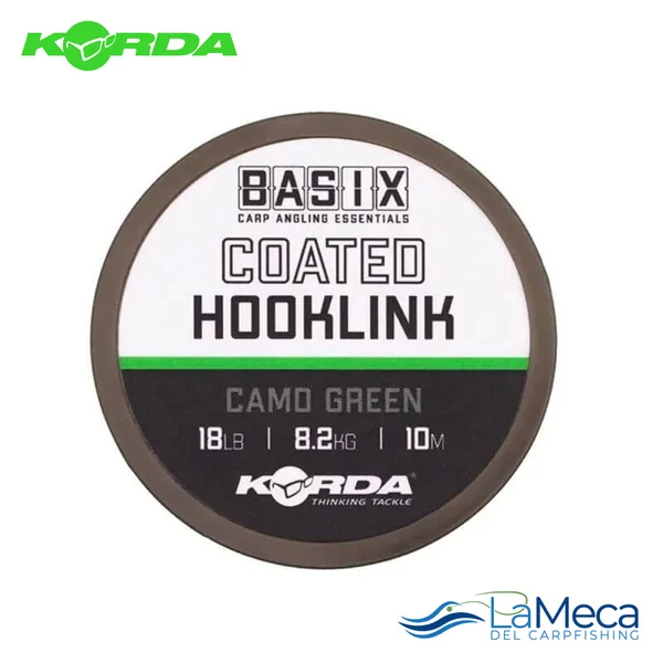 KORDA BASIX COATED HOOKLINK CAMO 18LB 10M