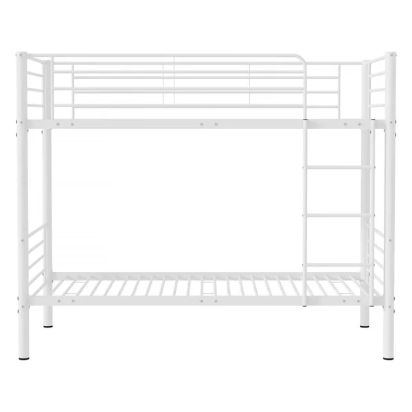 Letto a castello "ADAM" - 90 x 190 cm - Metallo - Bianco