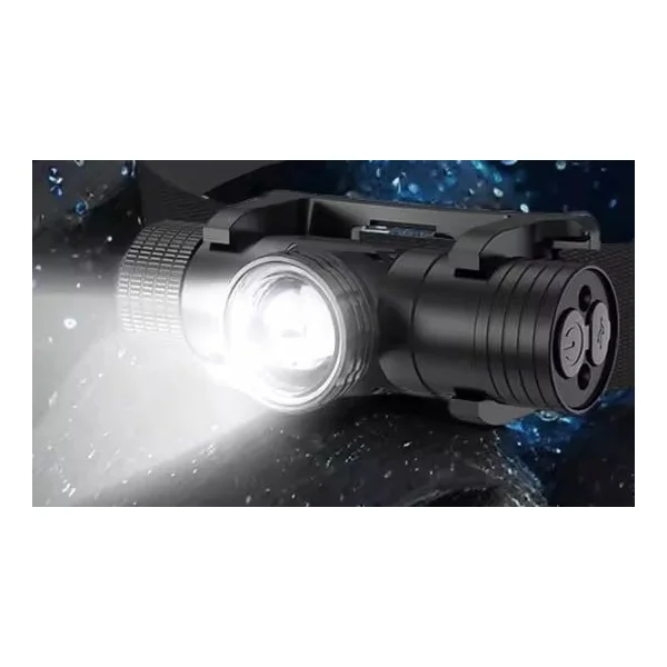 Linterna frontal con zoom - Recargable - Con estuche - Imagen 6