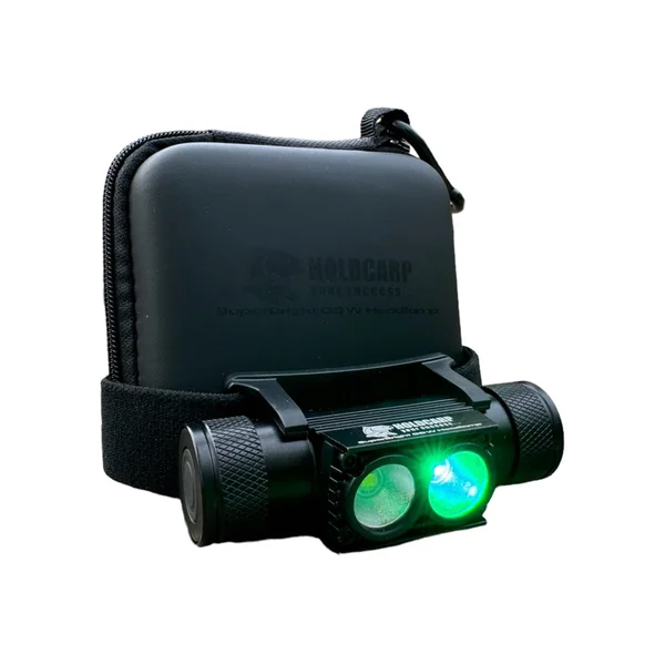 Linterna frontal recargable - LED verde/blanco - Imagen 2
