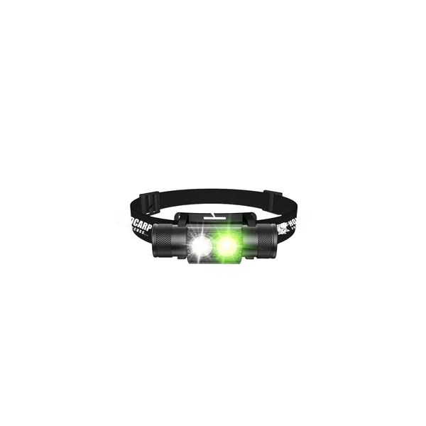 Linterna frontal recargable - LED verde/blanco - Imagen 5