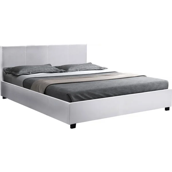 Lit double avec coffre "Carla" - 140 x 190 cm - Blanc