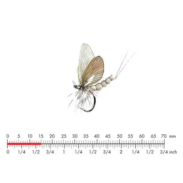 Mayfly Dun M3 Olive Grey 15mm mosca JSon