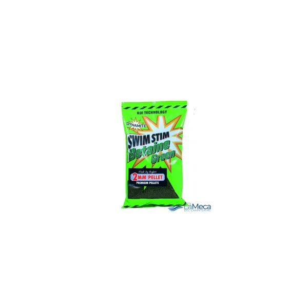 MICRO PELLETS DYNAMITE BAITS SWIM STIM BETAINE GREEN 8mm