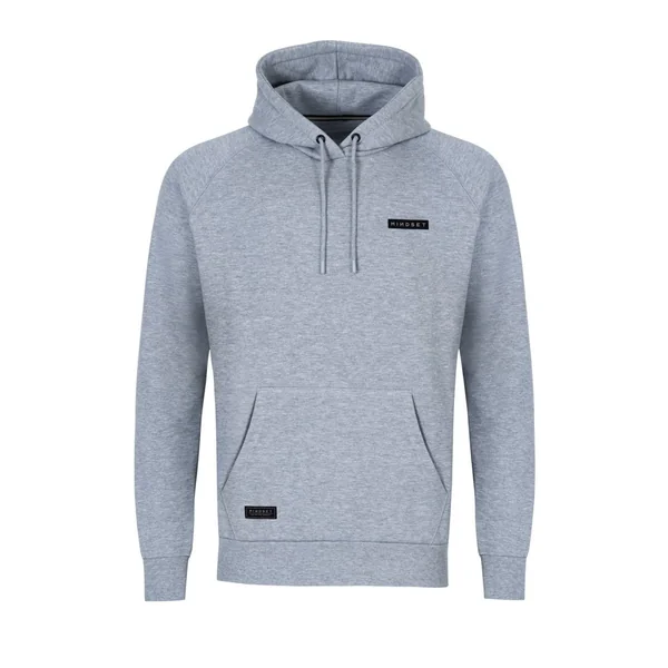 Mindset - Sudadera con capucha Patch - Gris jaspeado