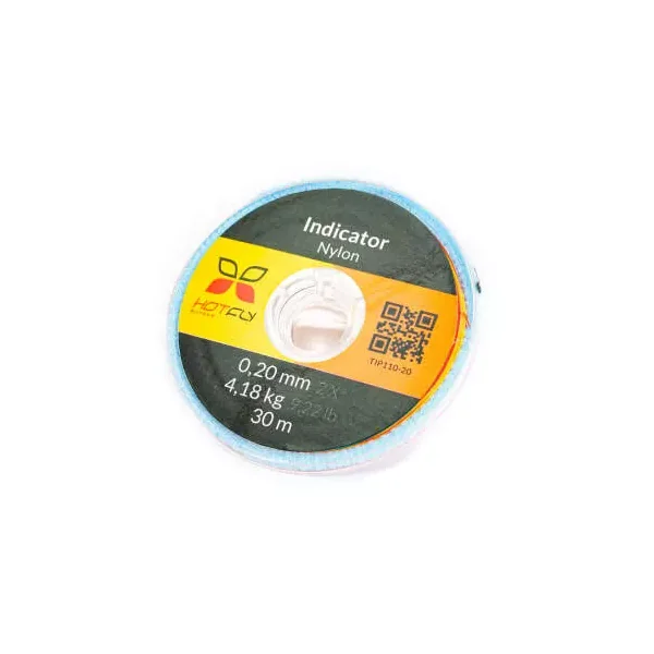 Nylon señalizador hotfly INDICATOR - amarillo rojo- 30 m