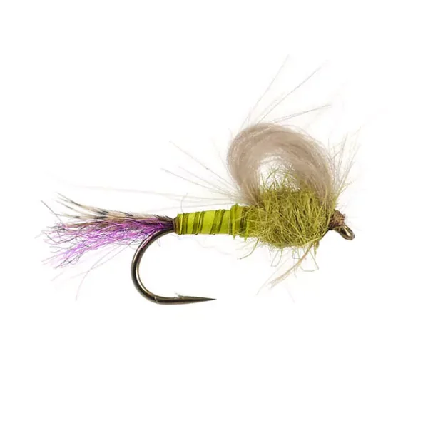 Olive Straight Loopwing Emerger - Pale Olive mosca trucha tímalo
