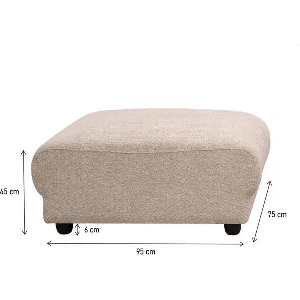 Ottoman pour canapé modulable "Saint Germain" - Beige - Imagen 3