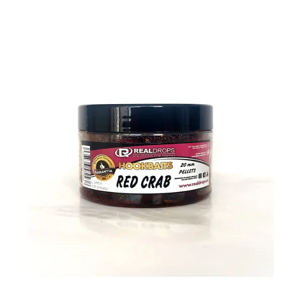 PELLETS HOOKBAITS RED CRAB 20 MM REAL DROPS