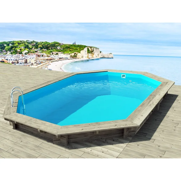 Piscine bois " Brazilia 120 " 5.86 x 3.86 x 1.20 m