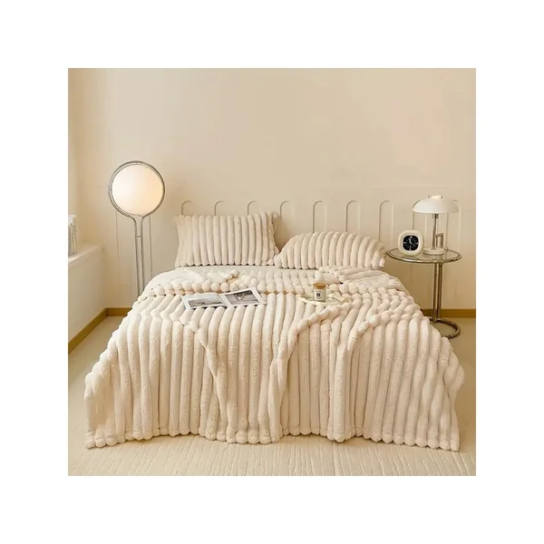 Plaid - 1,00 x 1,50 m - Beige - Imagen 2