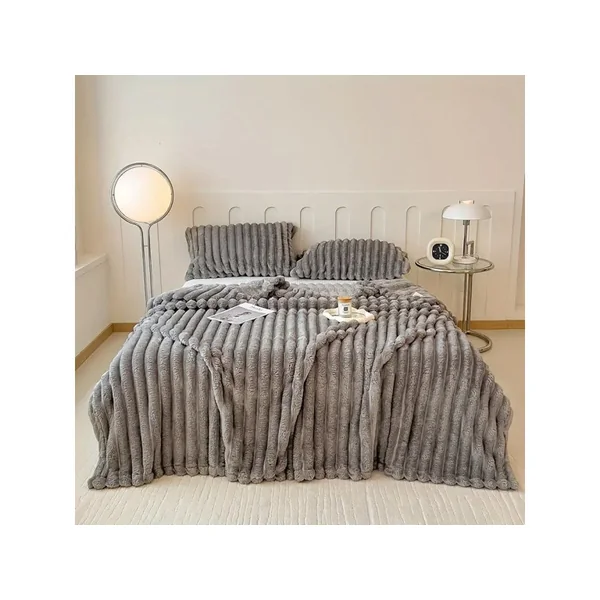Plaid - 1,00 x 1,50 m - Grigio - Imagen 2