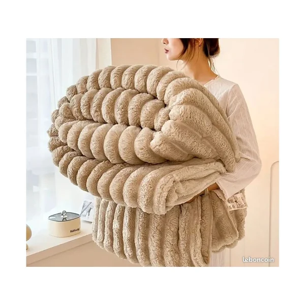 Plaid - 1.00 x 1.50 m - Taupe