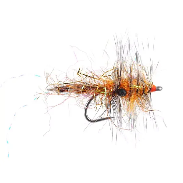 Polar Chenille Shrimp Orange mosca trucha de mar