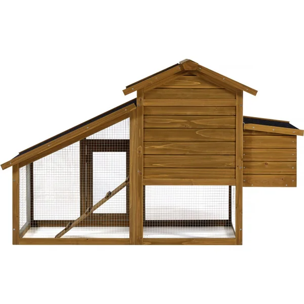 Pollaio "Clochette" con nido in legno - Marrone - Imagen 4