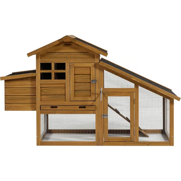 Pollaio "Clochette" con nido in legno - Marrone - Imagen 6