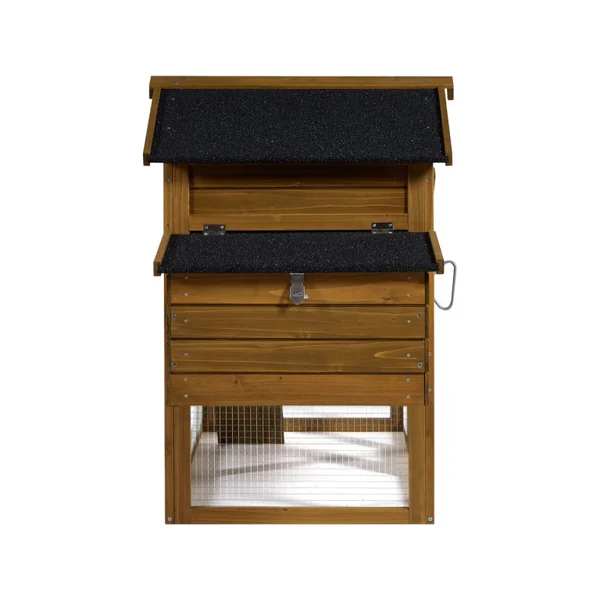 Pollaio "Clochette" con nido in legno - Marrone - Imagen 7