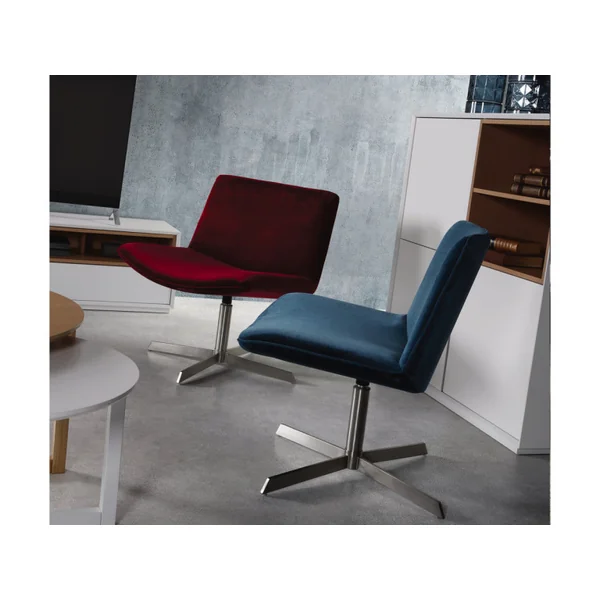 Poltrona "Kiss" - Velluto - Blu