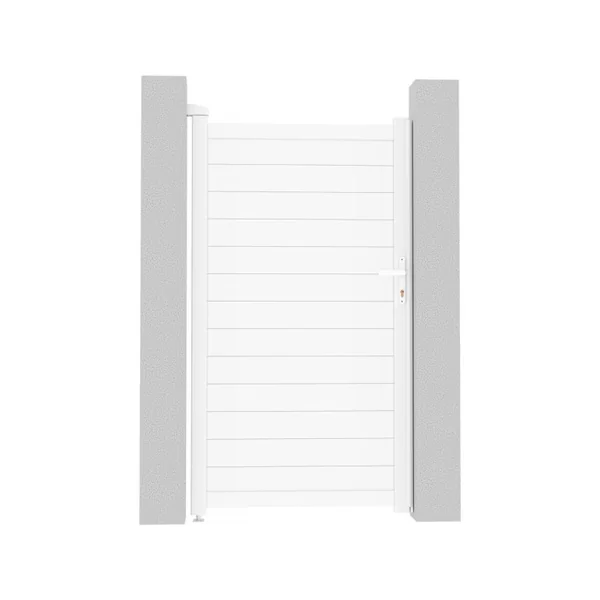 Portillon aluminium "Eric" - 101.2 x 180.9 cm - Blanc