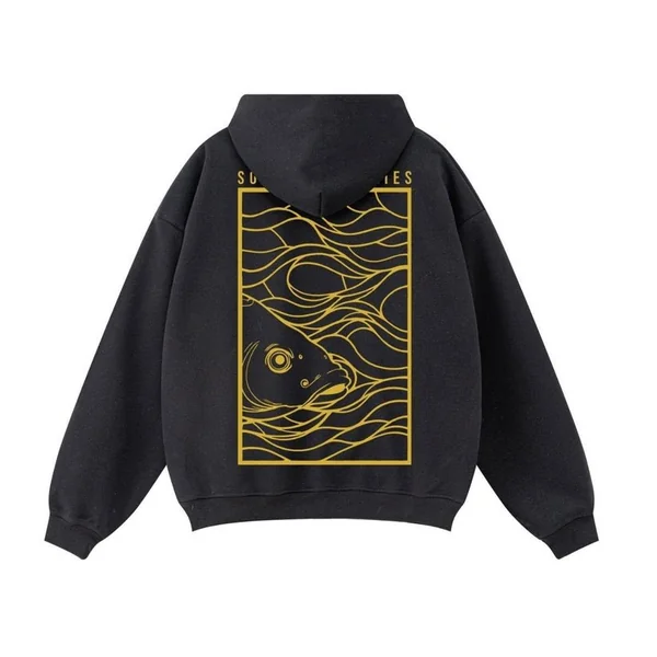 Premium HD - Diseño Cuadrado de Carpa - Sudadera con Capucha