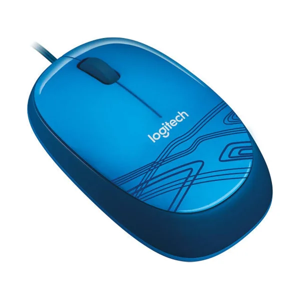 Ratón LOGITECH M105 (Cable USB - Casual - 1000 dpi - Azul)