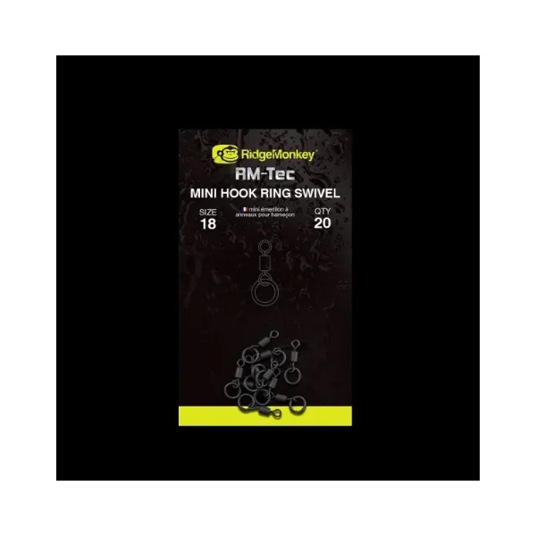RIDGEMONKEY CONNEXION MINI HOOK RING SWIVEL SIZE 18