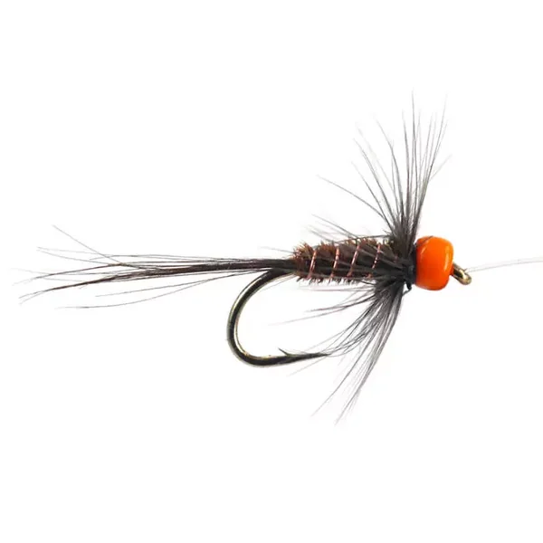 River Pheasant Hot Orange Head ninfa para cuerda