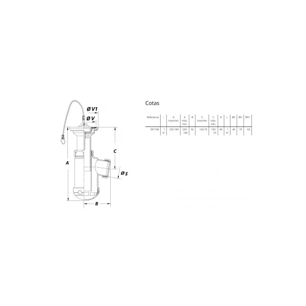 S-61 Sifón botella extensible 1 1/2" - Imagen 2