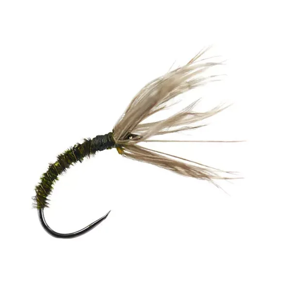 Sakasa Kebari Dark Olive mosca tenkara