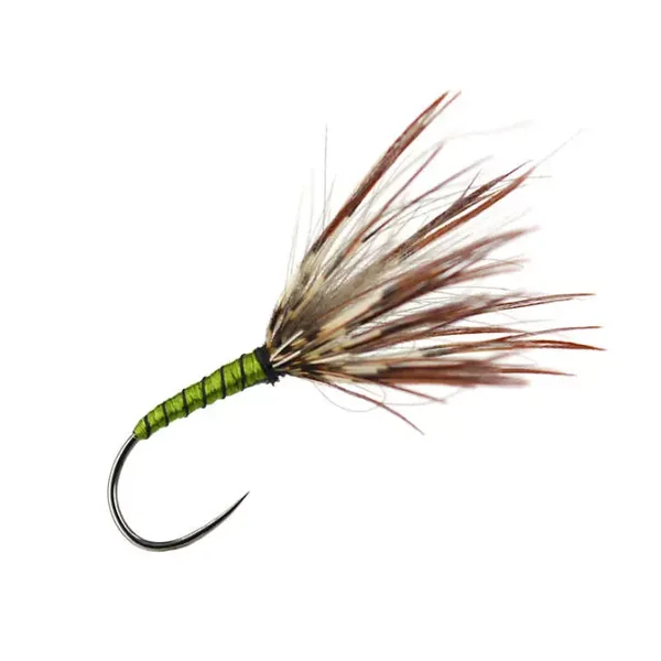 Sakasa Kebari Olive CDC mosca tenkara