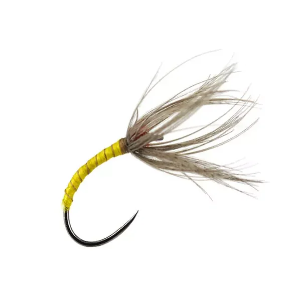 Sakasa Kebari Yellow Mallard mosca tenkara