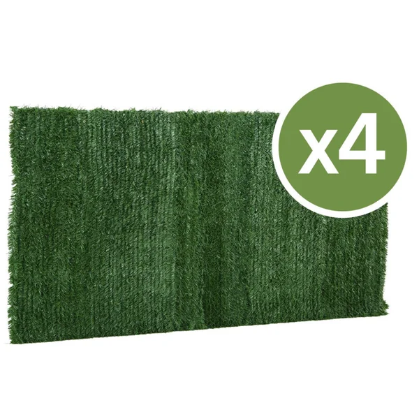 Set di 4 siepi artificiali - 150 x 300 cm