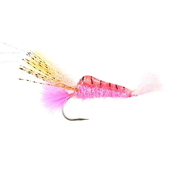 Standing Shrimp Pink mosca bonefish