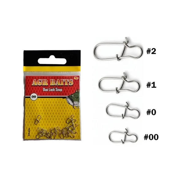 Staples AGR Duo Lock Snap Nickel