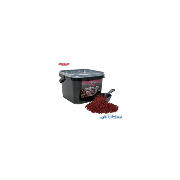 STARBAITS PROBIOTIC PEACH MANGO MIXED PELLETS 2KG + PALA