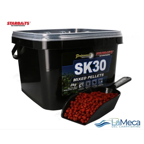 STARBAITS PROBIOTIC SK30 MIXED PELLETS 2KG + PALA