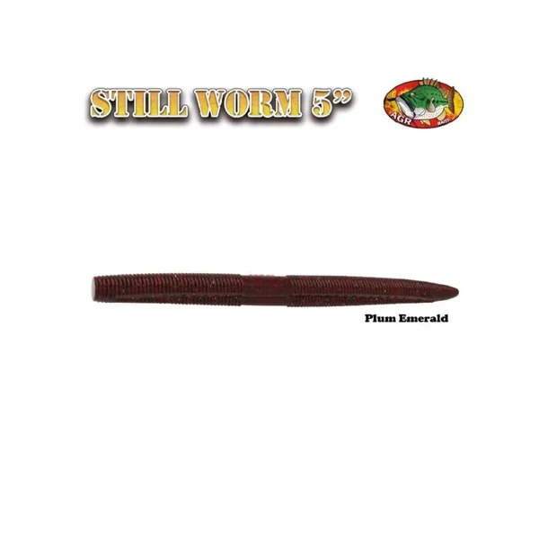 Still Worm Plum Emerald 5 - AGR BAITS