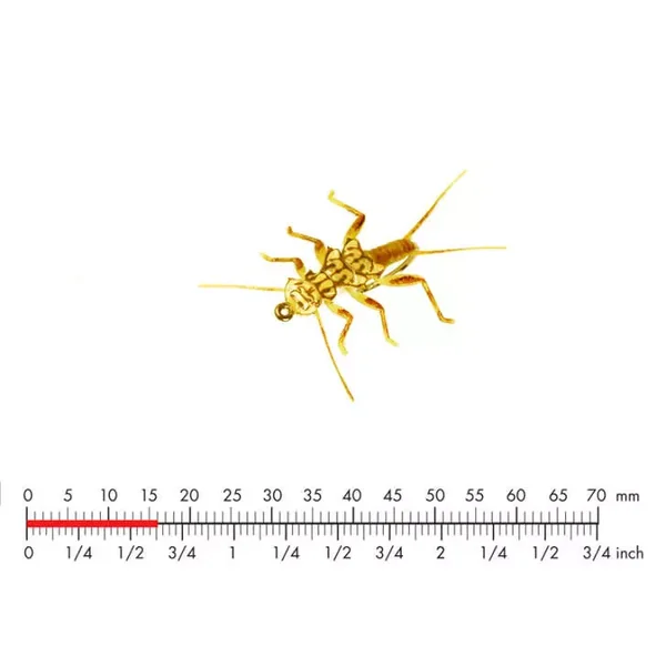 Stonefly Nymph 4 Yellow 15mm mosca JSon