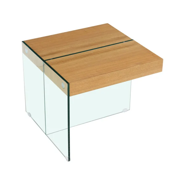 Table basse "Agrigento" - 60 x 60 x 50 cm - Finition chêne