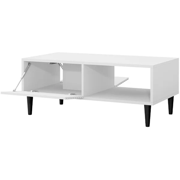 Table basse "Nakomo " - 100 x 41 x 52 cm - Blanc - Imagen 3