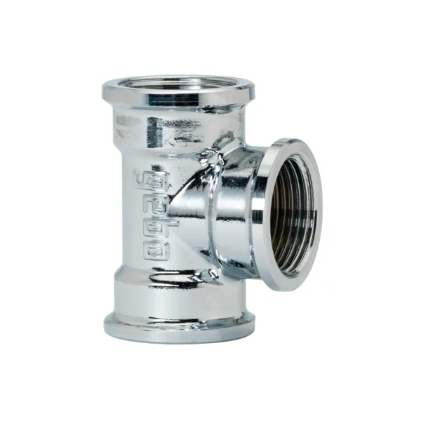 Te latón hembra cromo 1/2"