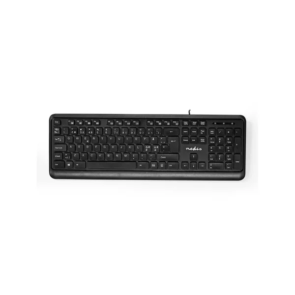Teclado NEDIS Negro