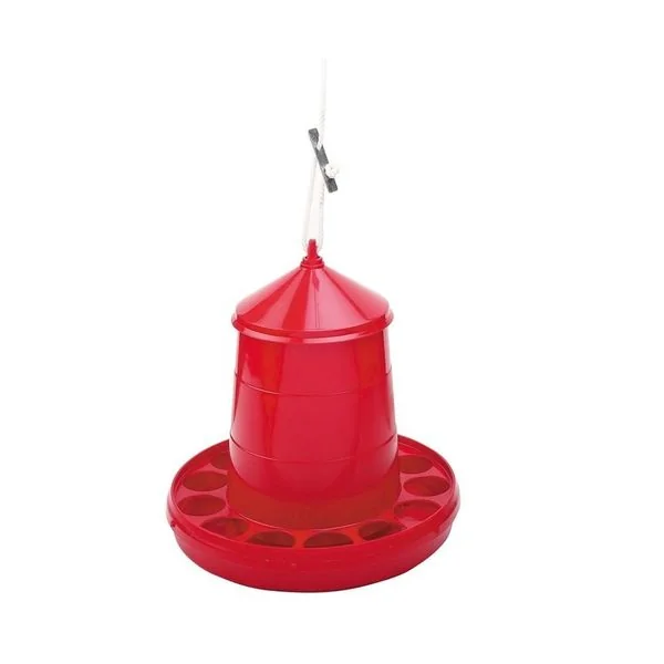 Tolva colgante de plástico para aves