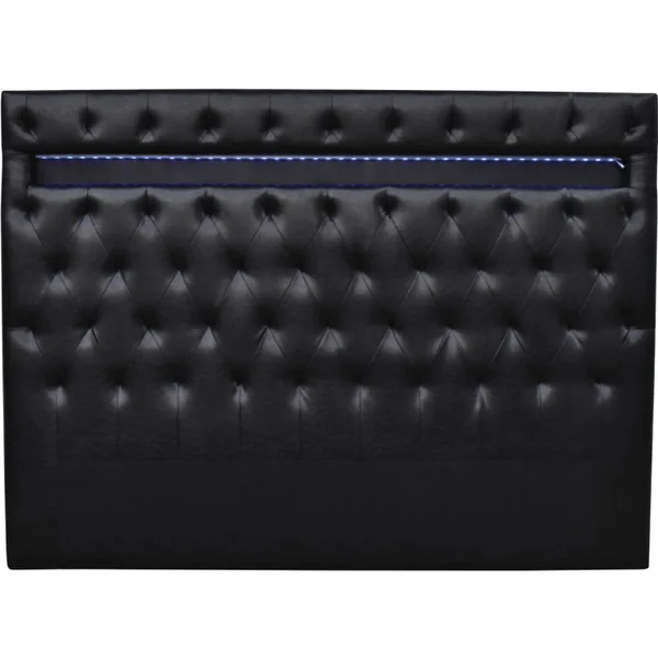 Tête de lit "Déco" LED - 149 cm - Noir