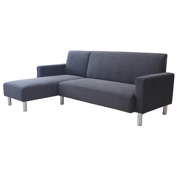 Wendesofa aus Stoff "Rio" - 4-Sitzer - Grau