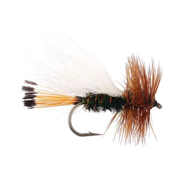 White Peacock Caddis mosca seca