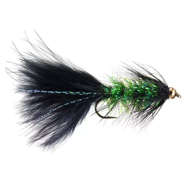 Wooly Bugger Cactus Chenille Fluo Green streamer trucha